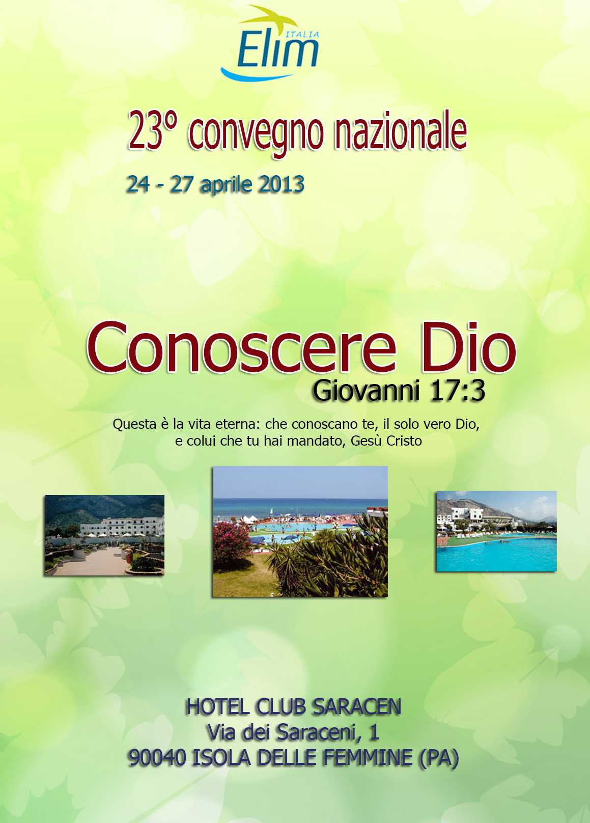 23 Convegno Nazionale Elim